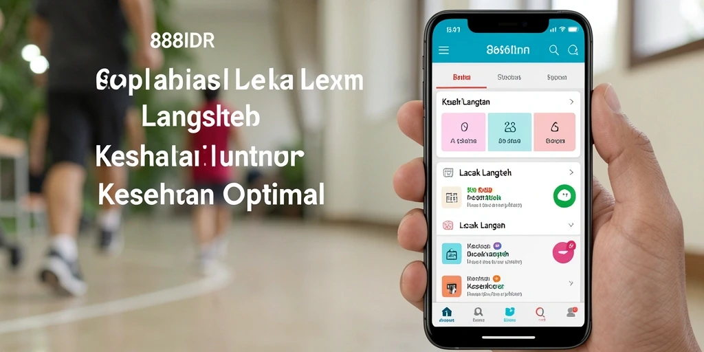 Tampilan antarmuka 888IDR dengan fungsi Lacak Langkah.