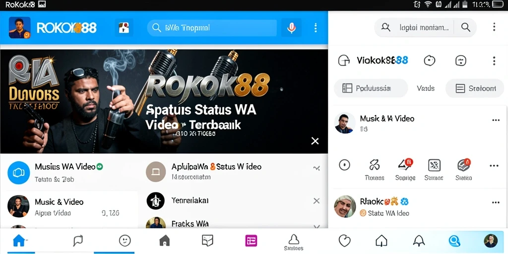 Tampilan antarmuka aplikasi ROKOK88 yang menarik dan mudah digunakan.