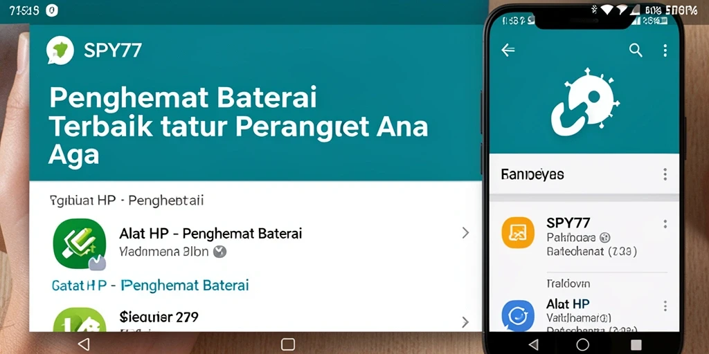 Antarmuka SPY77 yang mudah digunakan untuk mengoptimalkan baterai.