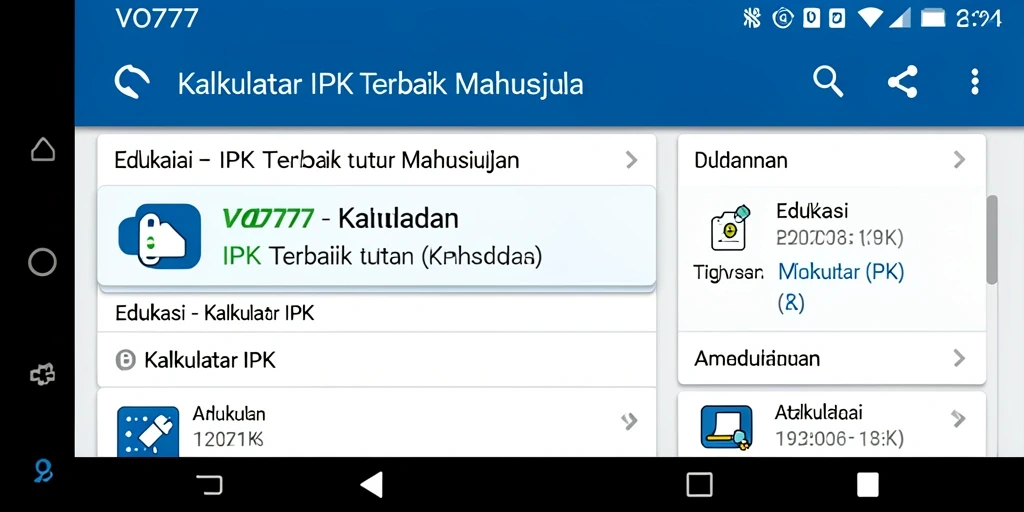 Tampilan antarmuka Kalkulator IPK yang sederhana dan intuitif.