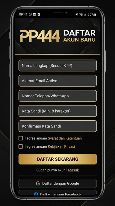 Buat Akun Baru di pp444 dengan Mudah